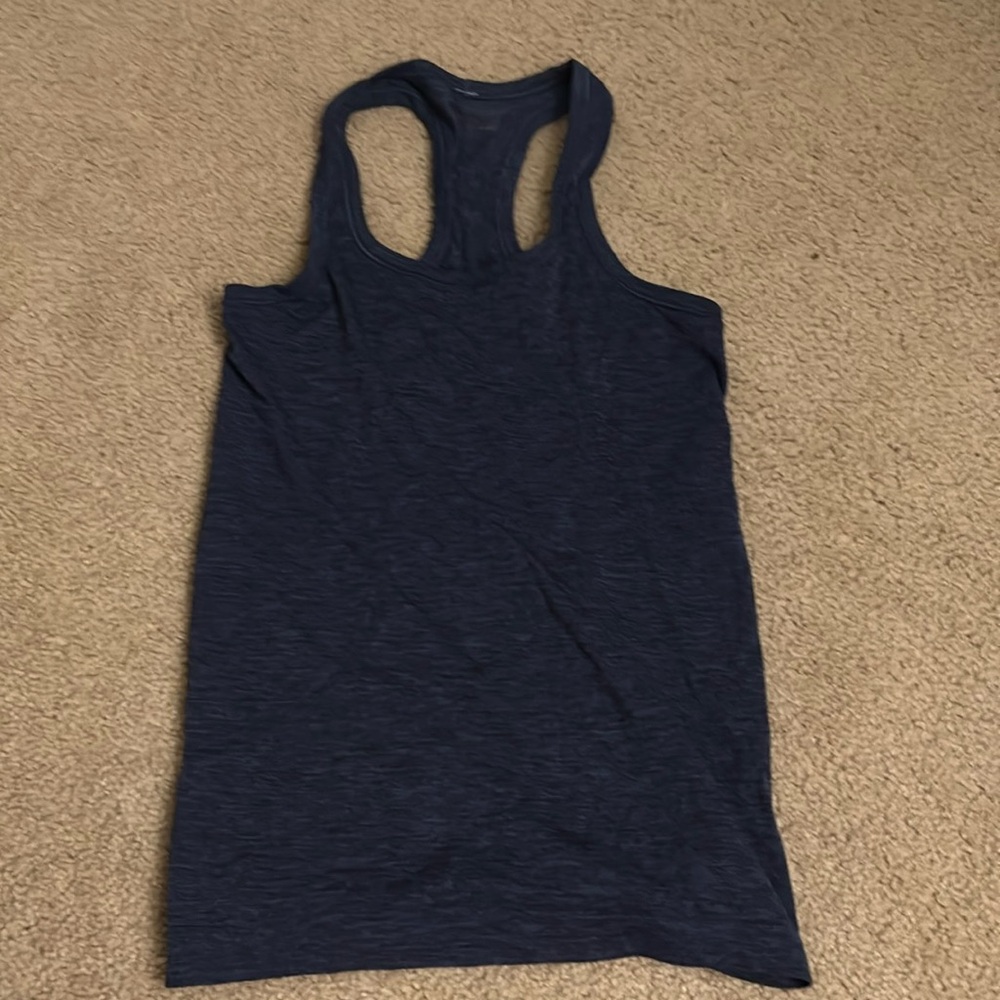 Navy blue Lululemon racer back tank top!